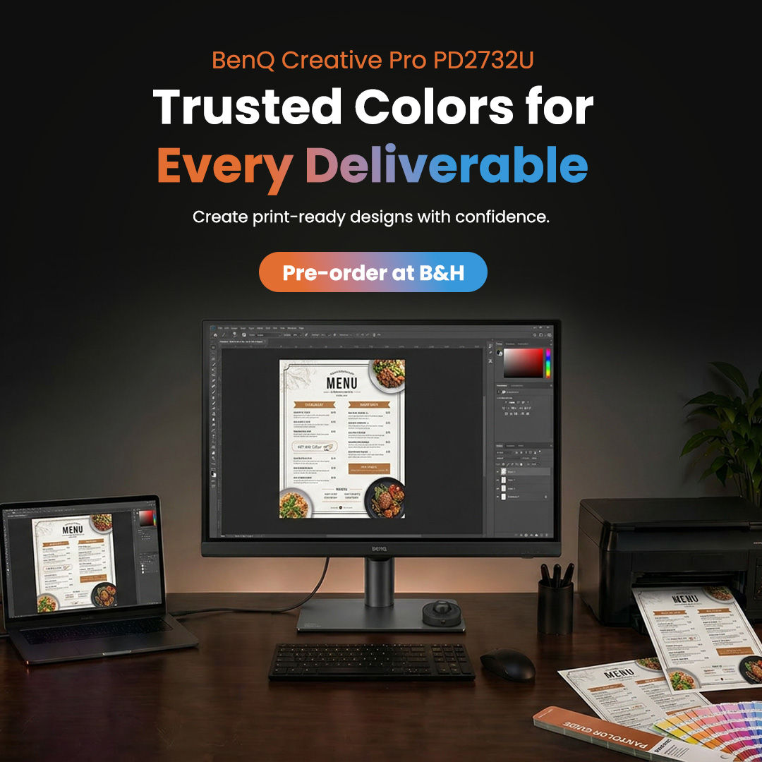 BenQ Debuts Creative Pro Line with PD2732U for Trusted Colors for